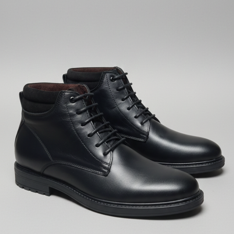 Bottes d’Hiver Homme Premium – Cuir & Doublure Chaude