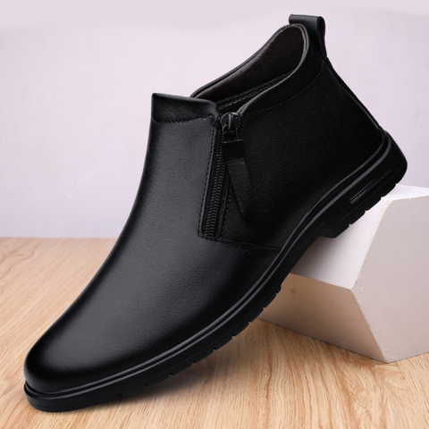 Bottines à Enfiler en Cuir Véritable pour Homme