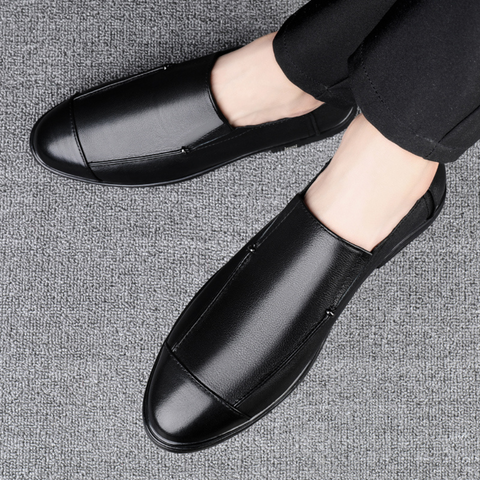 Loafers Homme en Cuir Véritable - Chaussures Élégantes et Décontractées