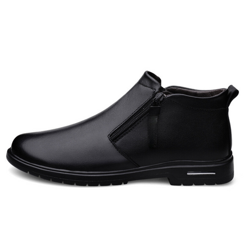 Bottines à Enfiler en Cuir Véritable pour Homme