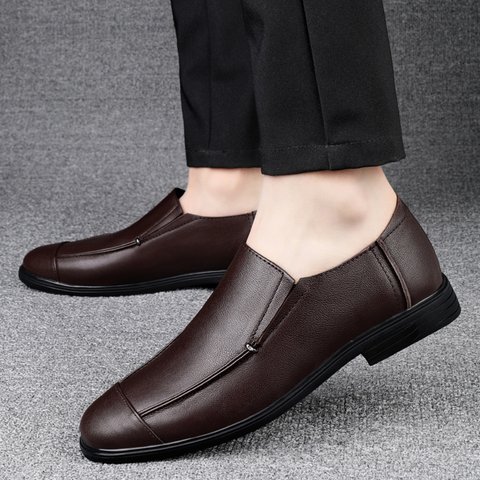 Loafers Homme en Cuir Véritable - Chaussures Élégantes et Décontractées