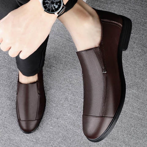 Loafers Homme en Cuir Véritable - Chaussures Élégantes et Décontractées