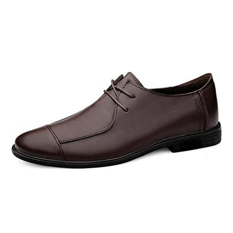 Chaussures d'Affaires en Cuir de Vachette, Style Classique