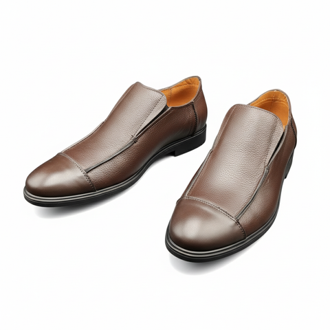 Loafers Homme Marron – Cuir Véritable, Élégants & Décontractés